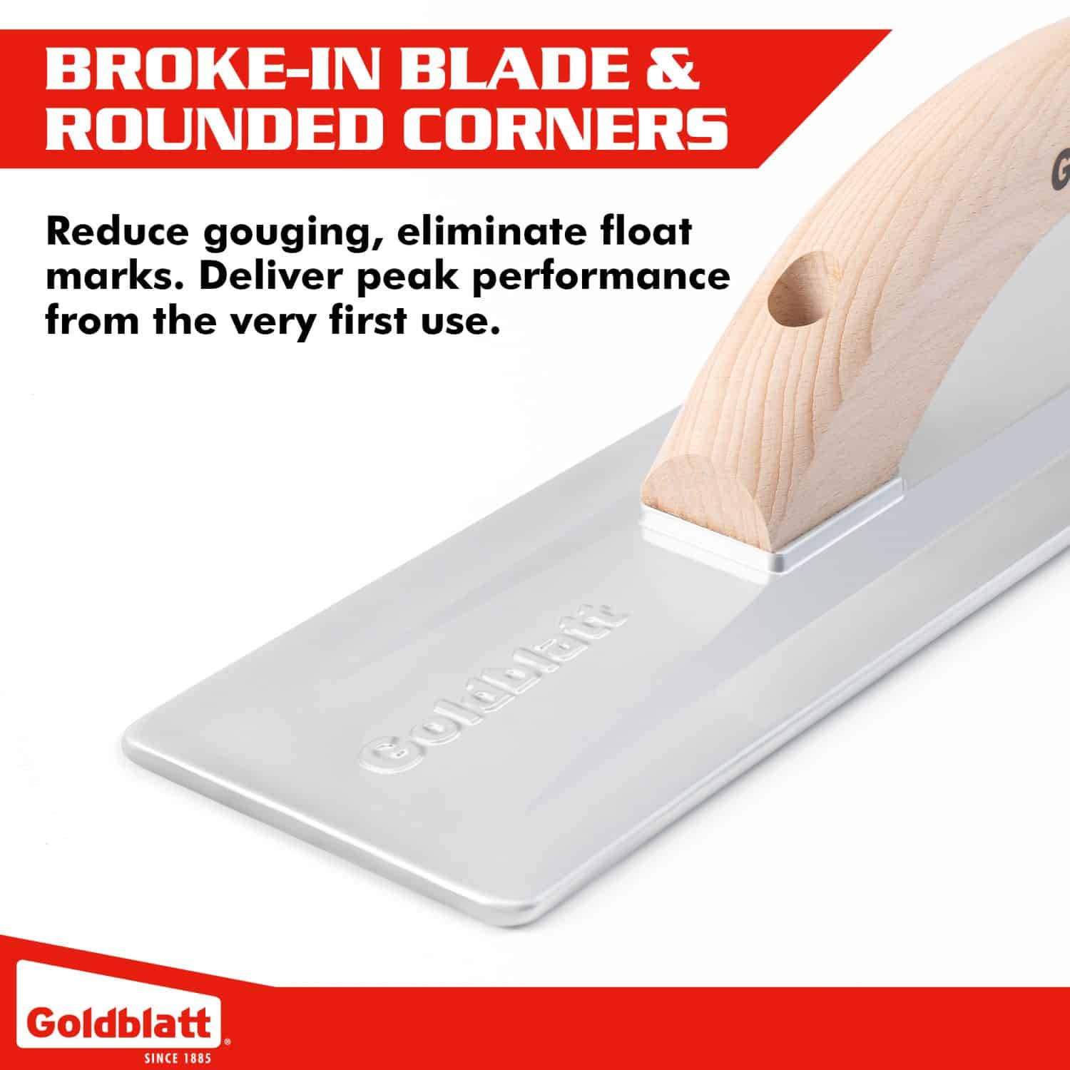 Magnesium Float 16 in. x 3-1/2 in. Wood Handle