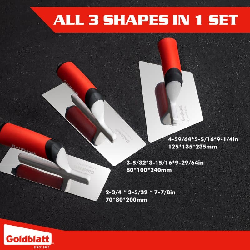 3-Piece Paint Plastering Finishing Hand Tools