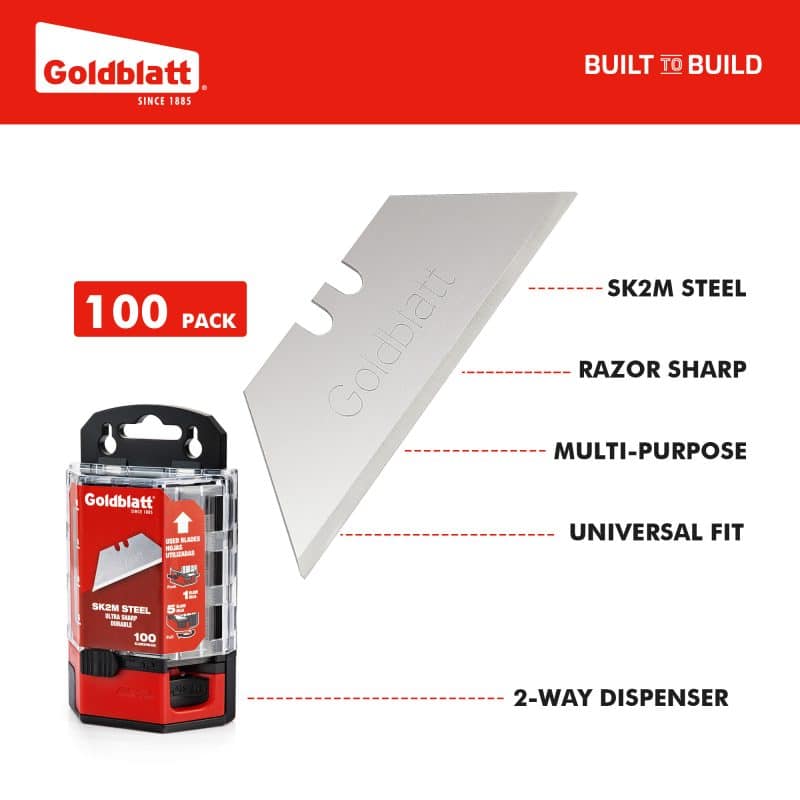 100-Pack Utility Blades With Dispenser
