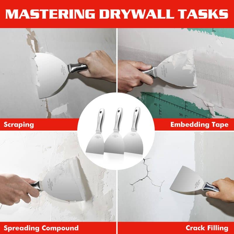 3-Pack One-piece Stainless Steel Joint Knife Set (4″, 5″, 6″)